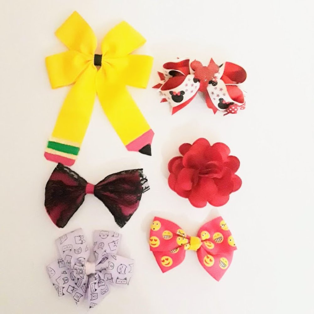 🛒3 for $15 Sale!! 6-Piece Little Girls Hair Bows